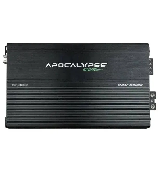 Apocalypse 2000 Watt 1-Ohm 2-Channel Class D Amplifier ASA-2000.2