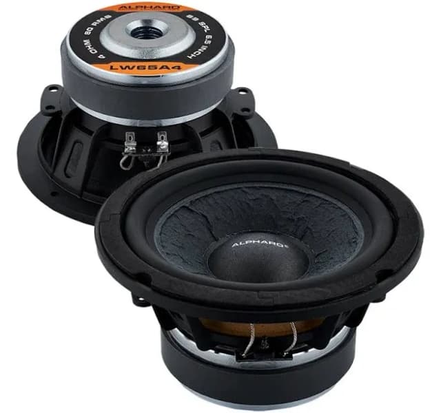 Machete Pair of 6.5" 80W RMS 4 Ohm Mid Range Speakers MM-60L