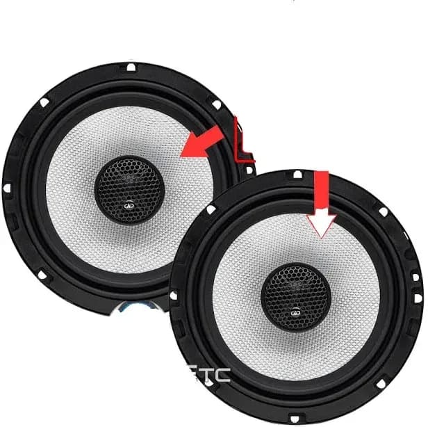 D-X6.5b 6.5" Coaxial Car Speakers 2-Way | 245W | 2-Way | Silk Tweeters | 70W RMS | 6.5in.