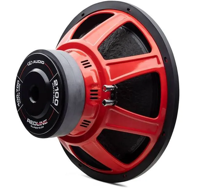 DD Audio 15" Redline PSW Series Subwoofer | 3000W RMS | Dual Voice Coil | D2 OHMn-Enclosed Non-Powered | 15in.