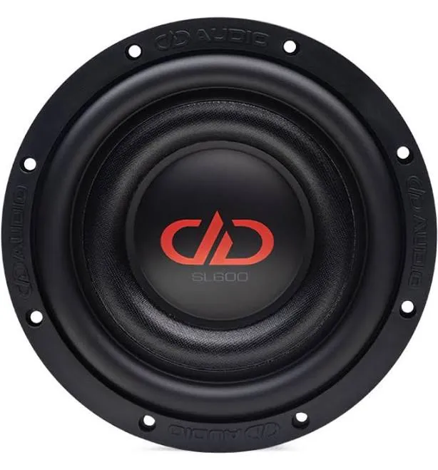 DD Audio Digital Designs SL608-D2 8 inch 600 Watt Hi- Def Tuned Shallow Subwoofer