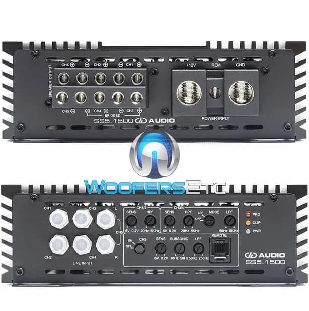 DD AUDIO SS5.1500 Digital Designs 5-Channel 2700W RMS Component Speakers Subwoofers Amplifier | 2000-2999W | United States