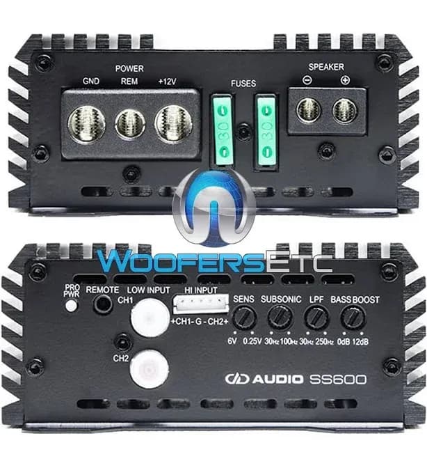 DD AUDIO SS600 SUPER SMALL MONOBLOCK 600W RMS SUBWOOFERS BASS 1-OHM AMPLIFIER | Digital Designs | 500-749W