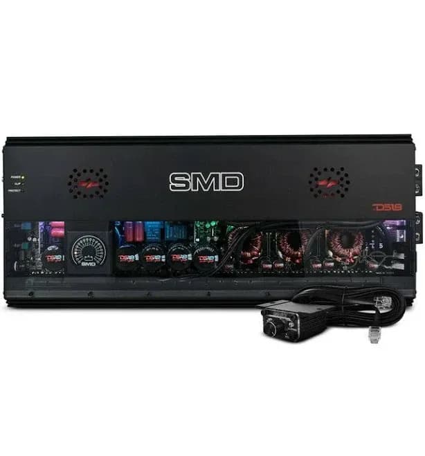 SMD Monoblock Amplifier with VM-1 Voltmeter and Digital LED Lights 8500W RMS at 1-ohm - Steve Meade Designs