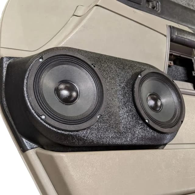 DOWN4SOUND Dual 6.5" Speaker Pods for the Front Door of a 03-07 Hummer H2 SUV