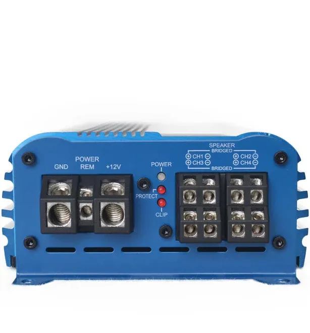 DOWN4SOUND MM1004 (MINI MAXX) - BLUE | 700W RMS MINI 4 CH CAR AUDIO AMPLIFIER