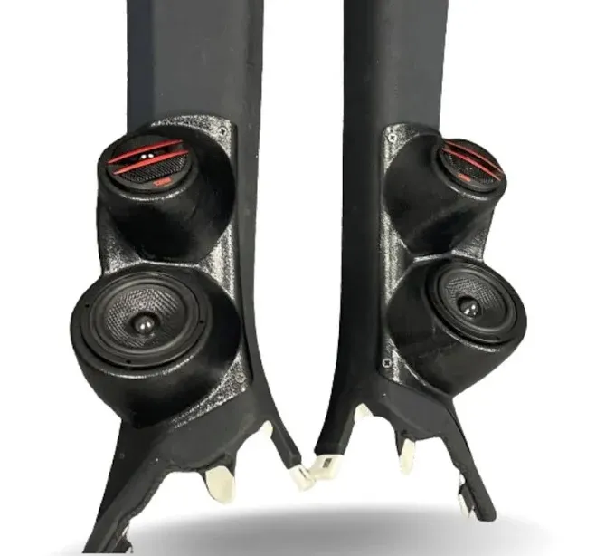 DOWN4SOUND Single 3.5" and Single Tweeter Speaker Pods for the A-Pillar of a 15-21 Lexus RC
