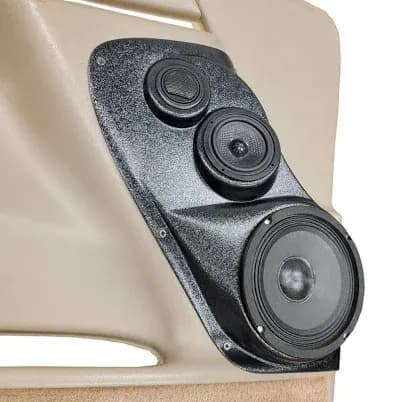 Single 6.5" and Single 3.5" and Single Tweeter Speaker Pods for the Front Door of a 00-06 GM Full Size Truck