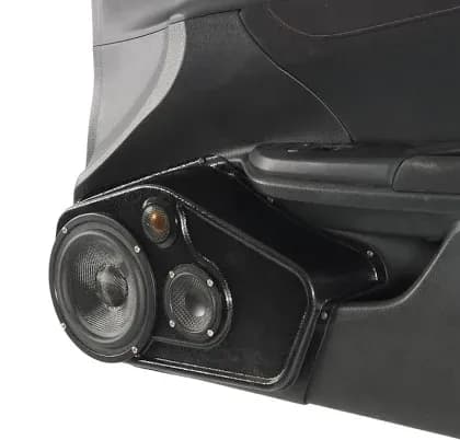 Single 6.5" and Single 3.5" and Single Tweeter Speaker Pods for the Front Door of a 16-20 Honda Civic 4 Door