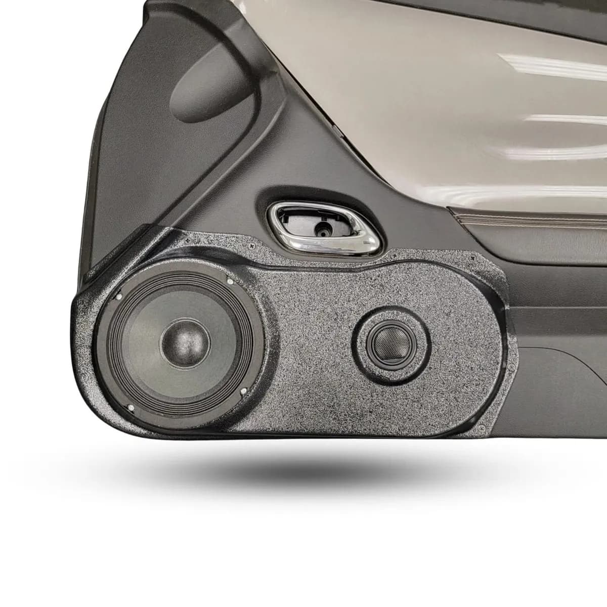 DOWN4SOUND Single 6.5" and Single Tweeter Speaker Pods for the Front Door of a 10-15 Chevrolet Camaro
