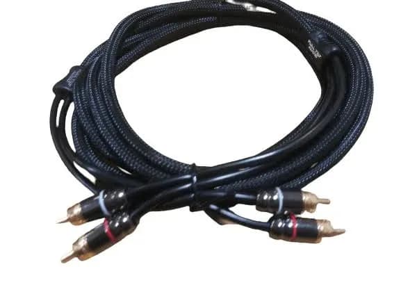 HQ Series 10ft RCA Gold Plated Tip 2 Channel Cable