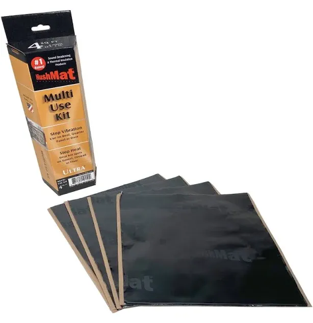 Floor & Dash Kit – Automotive Thermal Insulation & Sound Deadening for a Quieter, Cooler Ride (38.7 Sq Ft, Silver Foil)