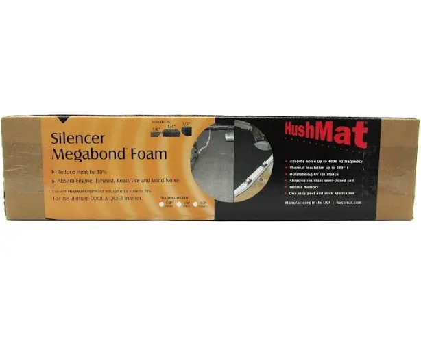 Silencer Shop Roll – 1/2" Sound Deadening Foam – 20 Sq Ft