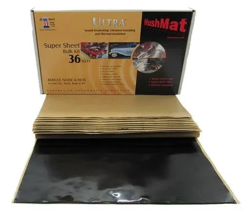 Super Bulk Kit – Sound Deadening & Thermal Insulation (36 Sq Ft, Black Foil)