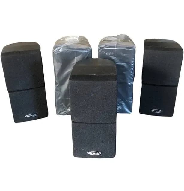 Portable Audio & Video | Lot Of 5 Kinetic Loud Surround Speaker Only Double Speaker Ka-8100 Ka-6100 | Color: Black | Size: Os |
