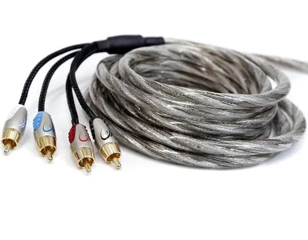 Konceptz Karma v3 Twisted Coaxial 4 Channel OFC RCA Cable 13 Feet 4M | 10-14ft. | KARV344M