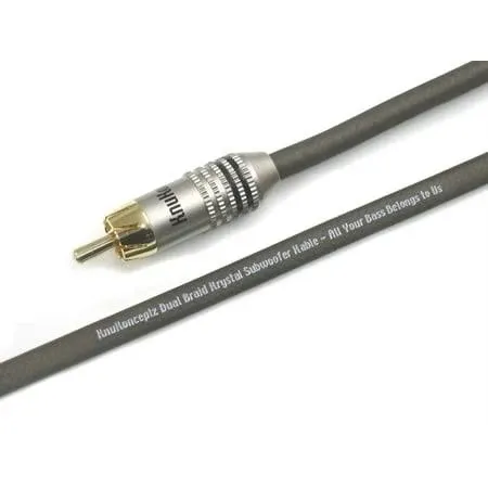 konceptz Krystal Cable Subwoofer/ Mono RCA 1/2 Meter