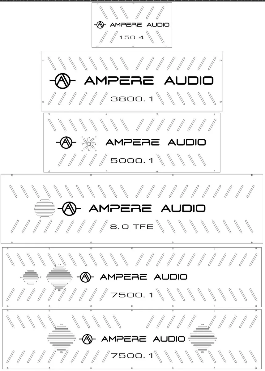 Ampere Audio Amplifier Backplates (ATTENTION: please read below)