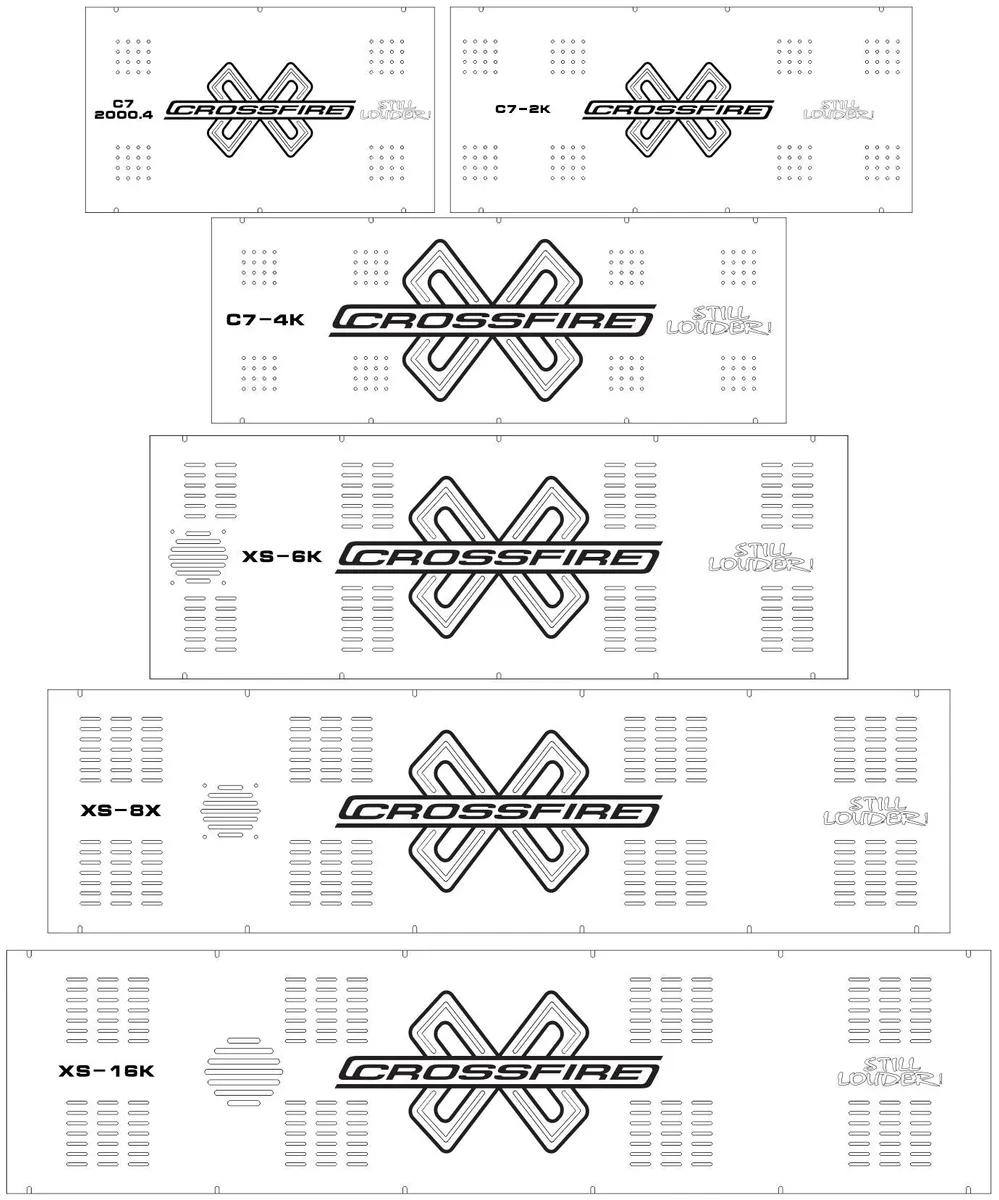 Crossfire Amplifier Backplates