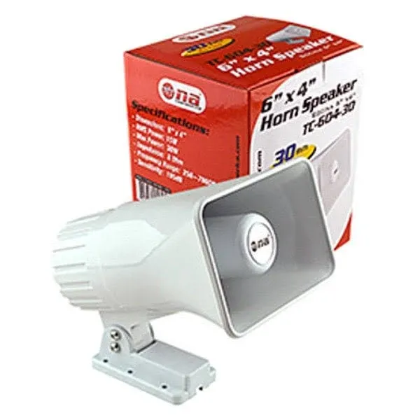 6x4" x 4" 16" Indoor / Outdoor Horn Speaker