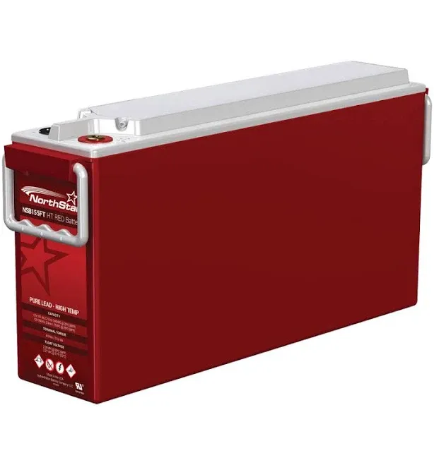 NSB155FT HT RED Pure Lead - High Temp Battery