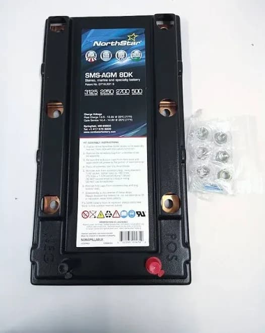 Sms-agm 8dk, Stereo, Marine, And Specialty Battery Kit