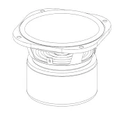 W556 6 inch PC60 Replacement Woofer by Phase Technology