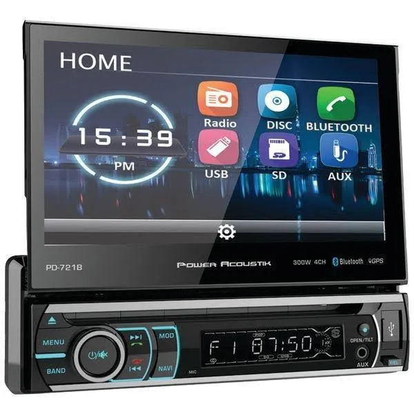 7" Single DIN Receiver w/ Bluetooth PD-721B