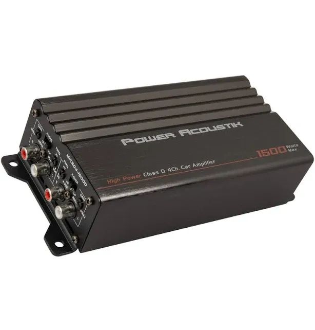 MICRO4-1500D | 1500W Class D Compact 4-Channel Car Amplifier