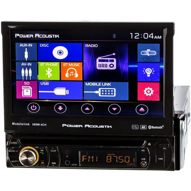 Single-DIN in-Dash Motorized 7-Inch LCD Touchscreen DVD Receiver