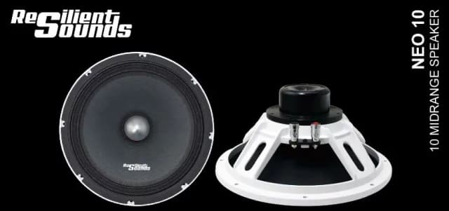 Resilient Sounds NEO V1 250W Midrange Pro Speaker Neodymium Magnet