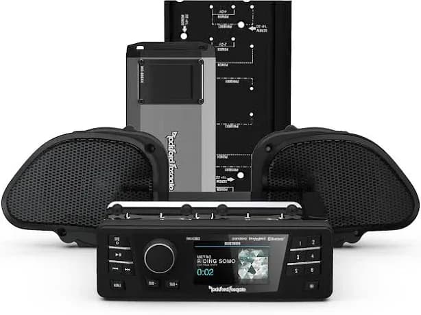 Stage-2 Speaker & Amp Kit for 1998-2013 Harley-Davidson Road Glide (Gen-3)