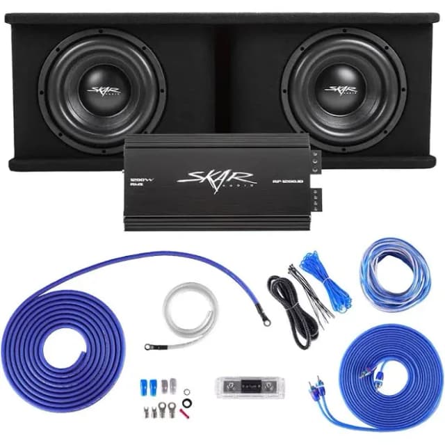 Dual 10" Complete Subwoofer Bass Package