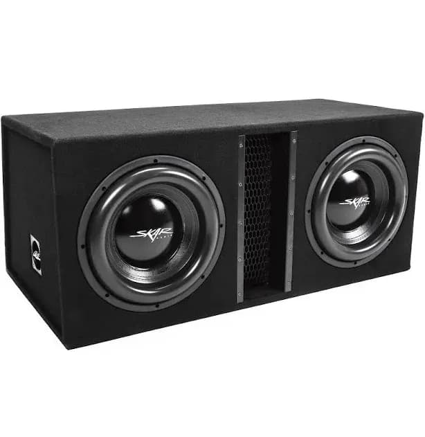 Dual 12" 5000W Loaded EVL Series Vented Subwoofer Enclosure