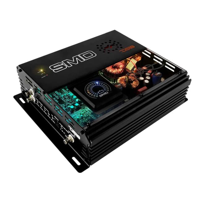 Monoblock Amplifier with VM-1 Voltmeter and Digital LED Lights 2000W RMS at 1-ohm