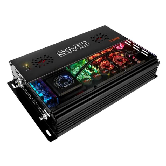 Monoblock Amplifier with VM-1 Voltmeter and Digital LED Lights 3000W RMS at 1-ohm
