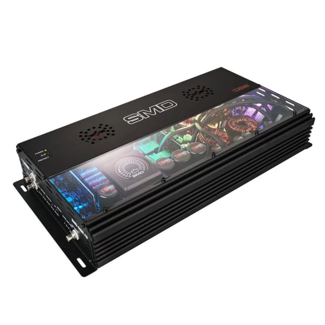 Monoblock Amplifier with VM-1 Voltmeter and Digital LED Lights 5000W RMS at 1-ohm