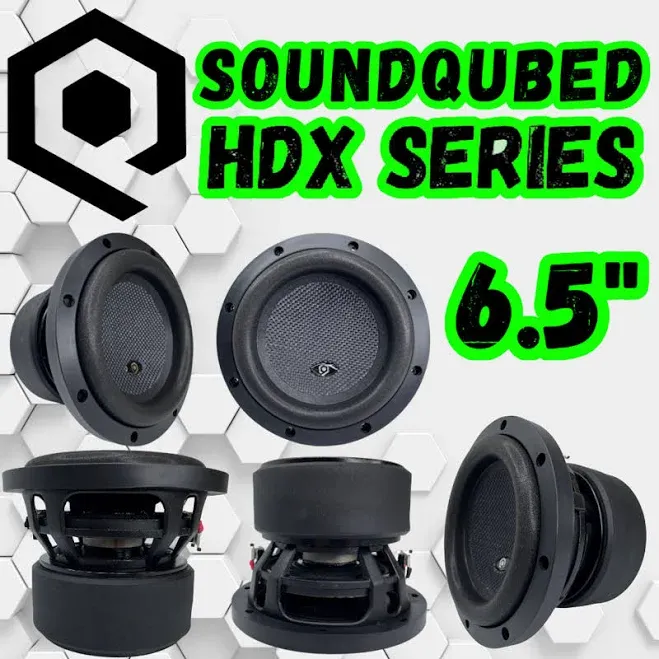 HDX6.5-D4 6.5" 1000W SUB DUAL 4-OHM CAR AUDIO SUBWOOFER BASS SPEAKER | Non-Enclosed Non-Powered | 450W