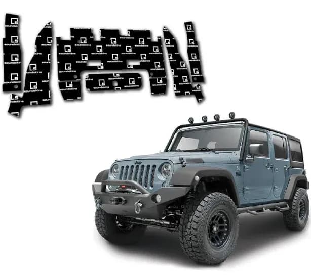 2007-2018 Jeep Wrangler JK Trunk Sound Deadening Vehicle Specific Kit