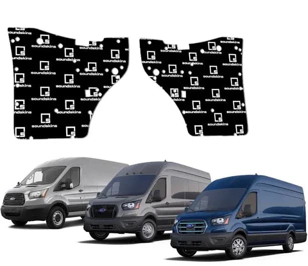 2015+ Ford Transit Front Doors 2 Pc Sound Deadening Vehicle Specific Kit
