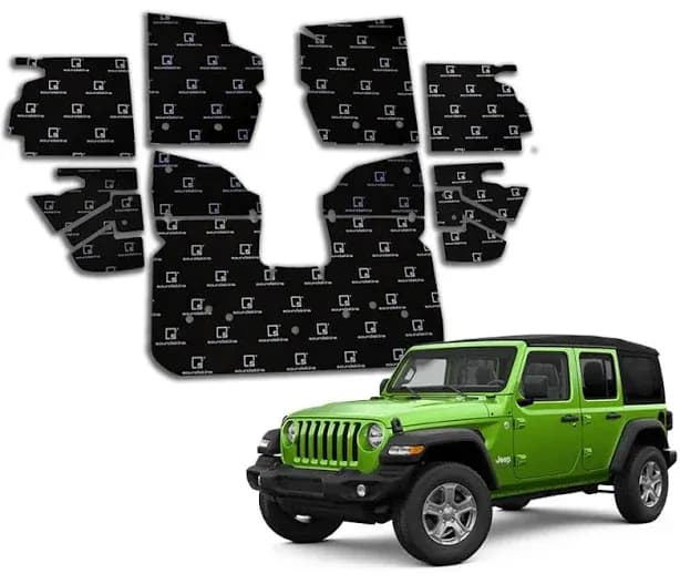 2018+ Jeep Wrangler JL Sound Deadening Vehicle Specific Kit