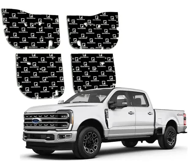 2023+ Ford Super Duty 4-Door Sound Deadening Vehicle Specific Kit