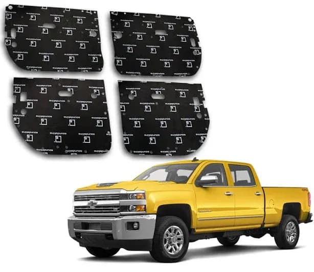 Chevy Silverado HD 4 Door Sound Deadening Vehicle Specific Kit (2014-2019)