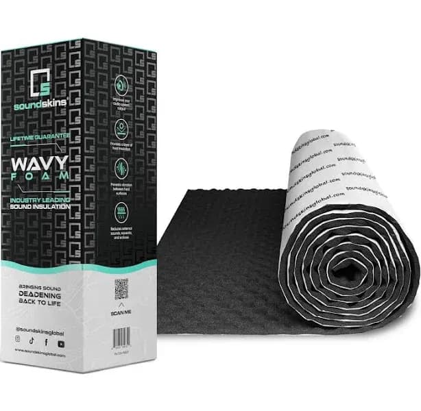 Wavy Foam Sound Deadening Kit Lightweight Closed Cell Foam Mat