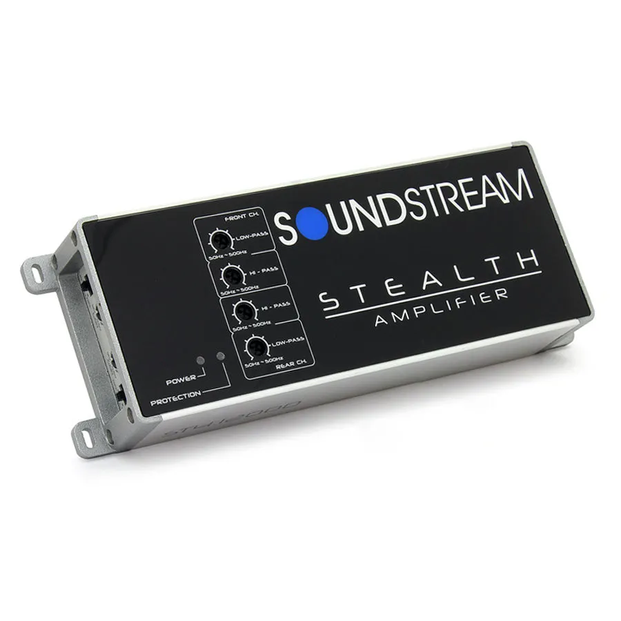 ST4.1200D | Stealth 1200W Class D 4-Channel Amplifier – High-Efficiency, Compact, and Easy to Install