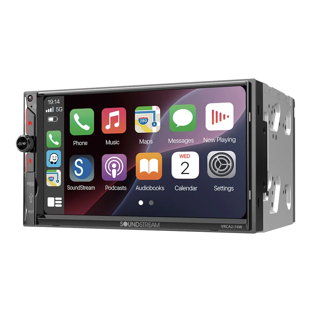VRCA1-72W | 1-DIN Digital Multimedia Car Stereo w/ Wireless Apple Carplay & Android Auto