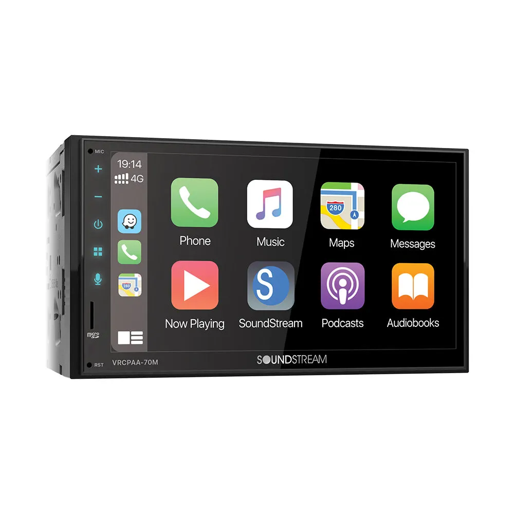 VRCPAA-70MW | 7" Double DIN Touchscreen Digital Multimedia Receiver