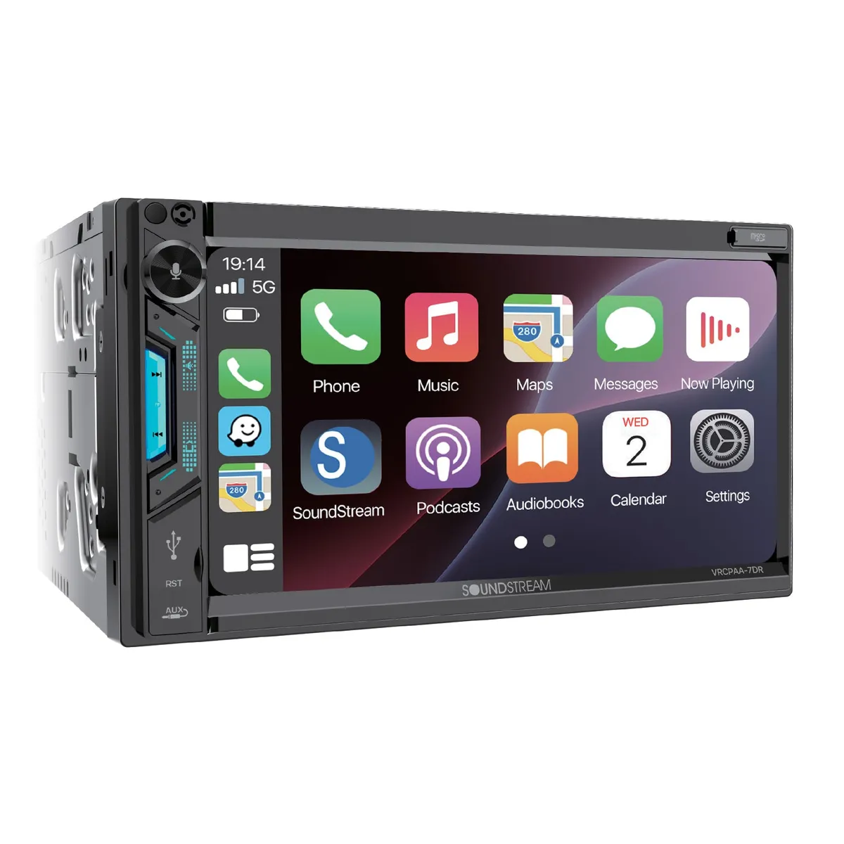 VRCPAA-7DR | 7" Double Din Car Stereo w/ Wireless Apple CarPlay® & Android Auto®
