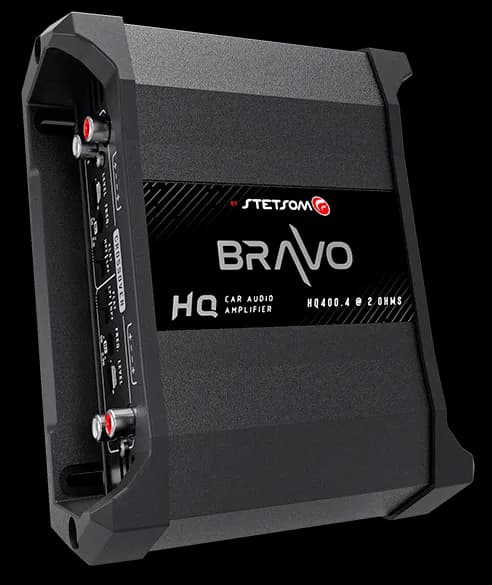Bravo HQ 400.4 Multichannel Car Audio Digital Amplifier - 2 Ohms Stable 4 Channel
