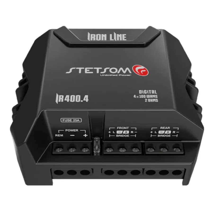 Iron Line IR-400.4 Compact Digital Amplifier Four-Channel 400 W Full Range 2 Ohm